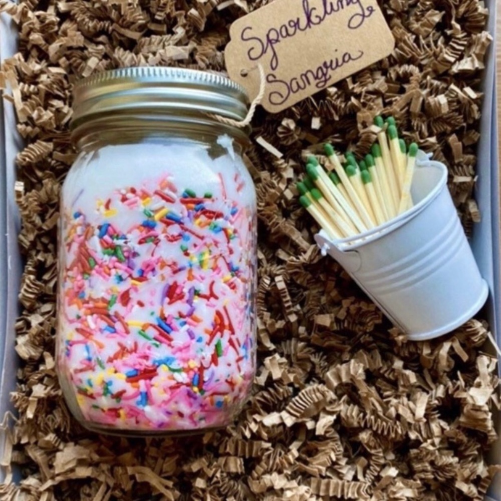 Gift Box Sparkling Sangria Sprinkle Candle!